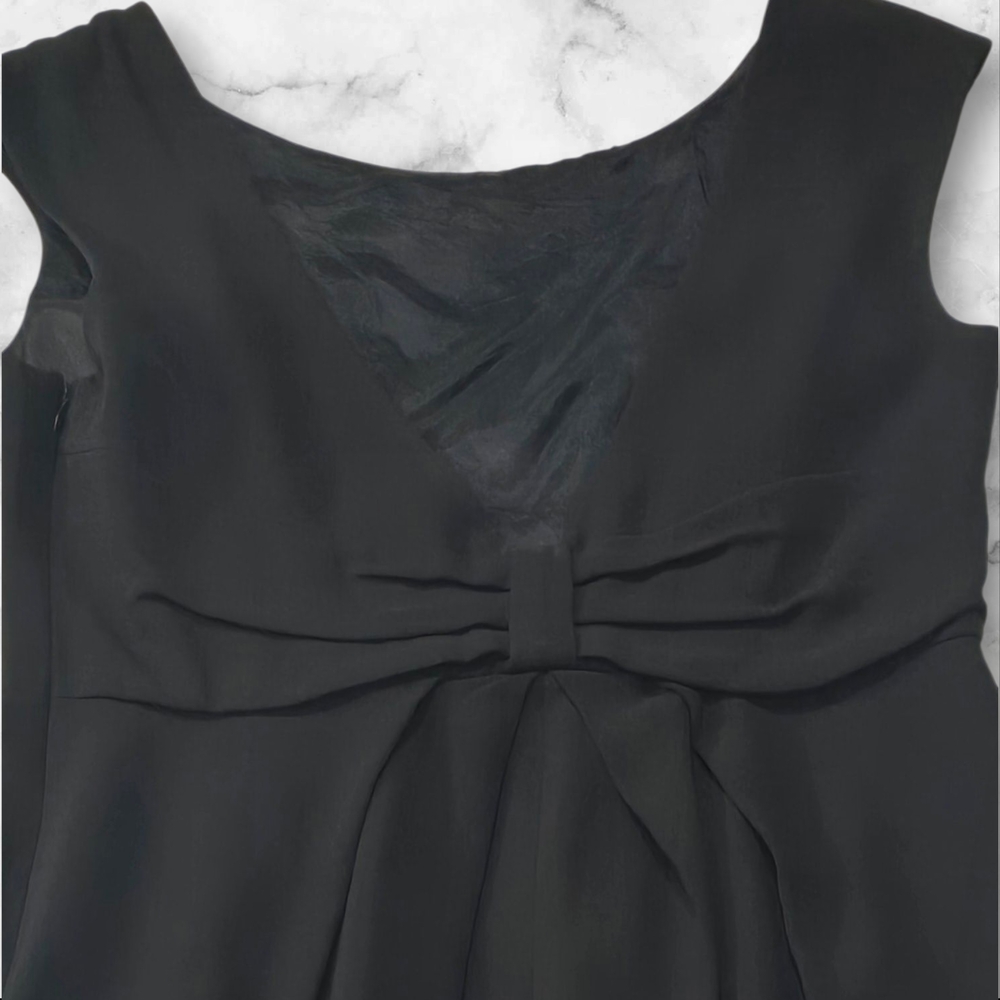Suzi Chin for Maggy LBD Sleeveless Black Formal Dress  Size 12- A34 - Picture 2 of 8